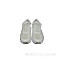 Dámske zvýšené čisto biele topánky Neformálne športové topánky